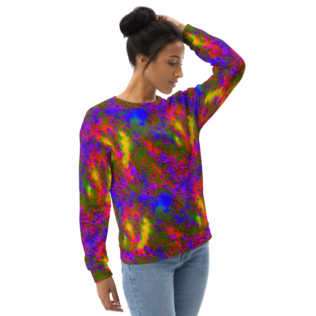 Acid Canopy on Sweatshirt — Right Front