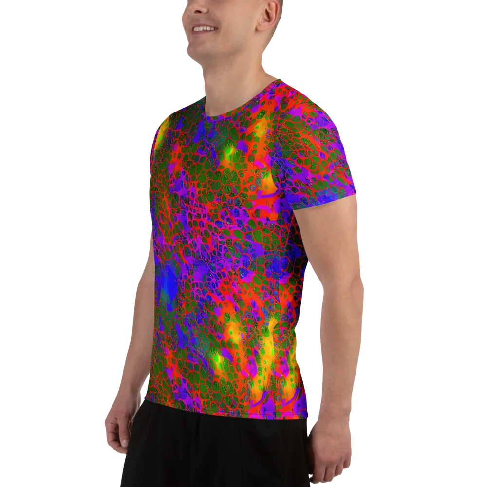 Acid Canopy on Men's Athletic T-Shirt — Left