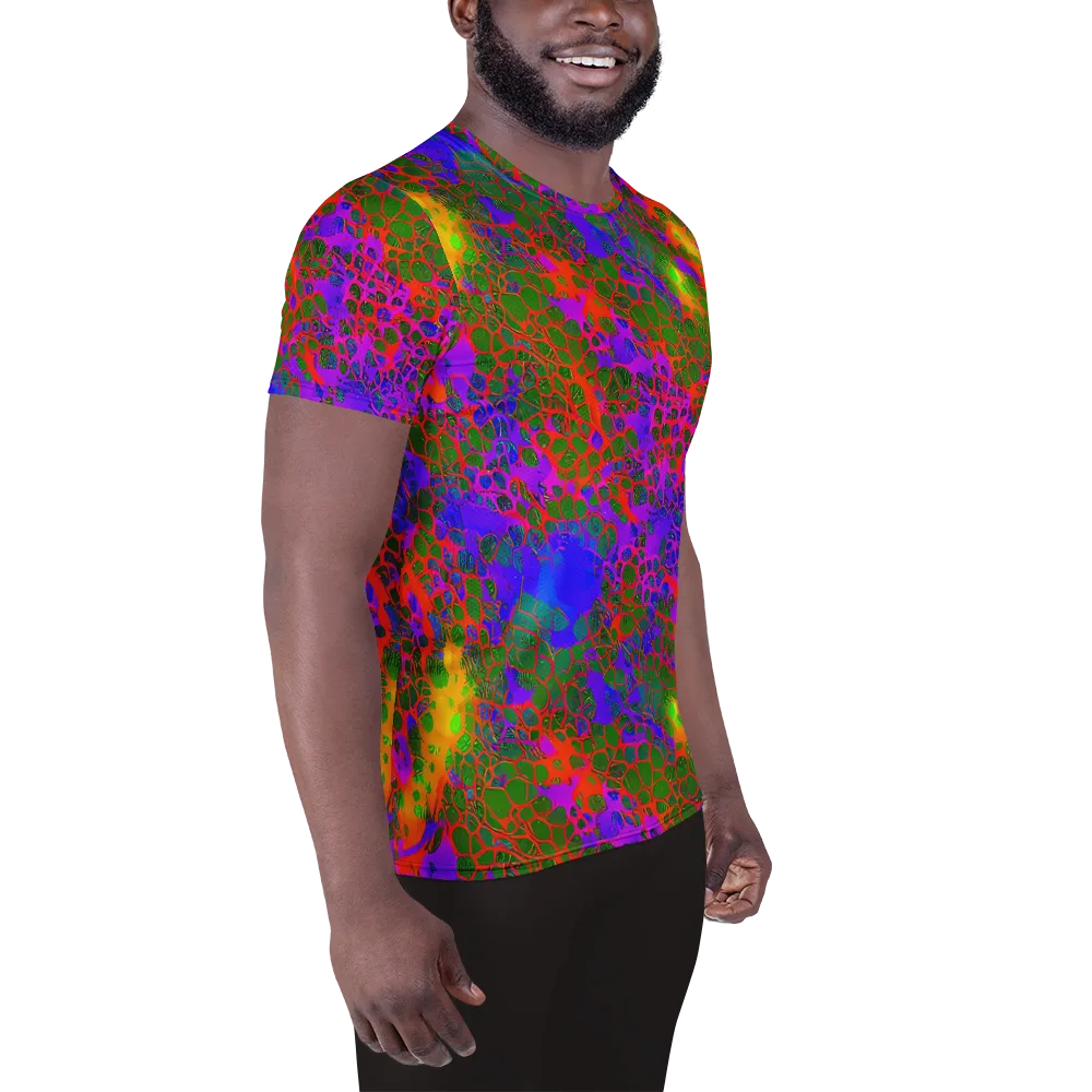 Acid Canopy on Men's Athletic T-Shirt — Right