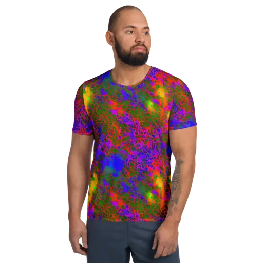 Acid Canopy on a Men's Athletic T-Shirt