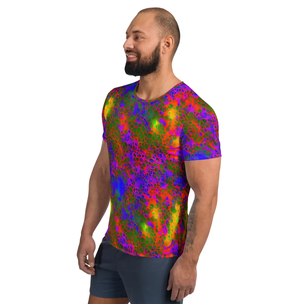 Acid Canopy on Men's Athletic T-Shirt — Left