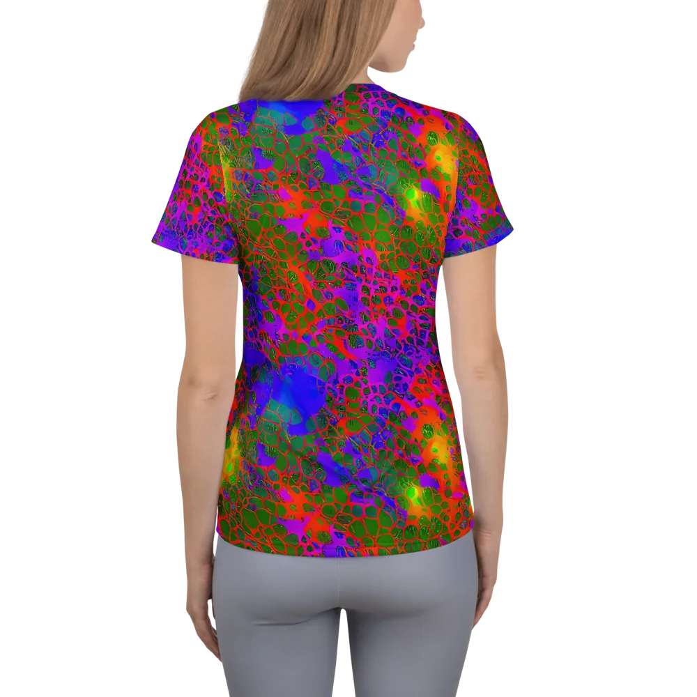 Acid Canopy on Women's Athletic T-Shirt — Back