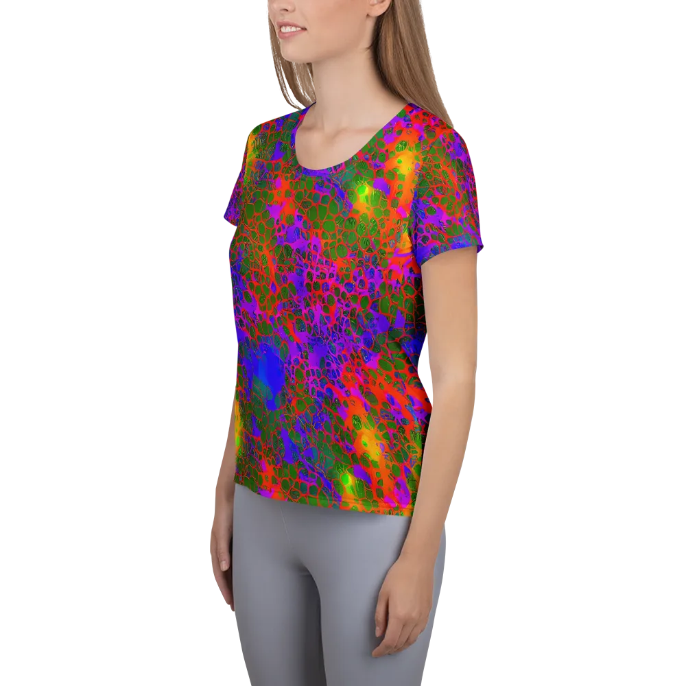 Acid Canopy on Women's Athletic T-Shirt — Left