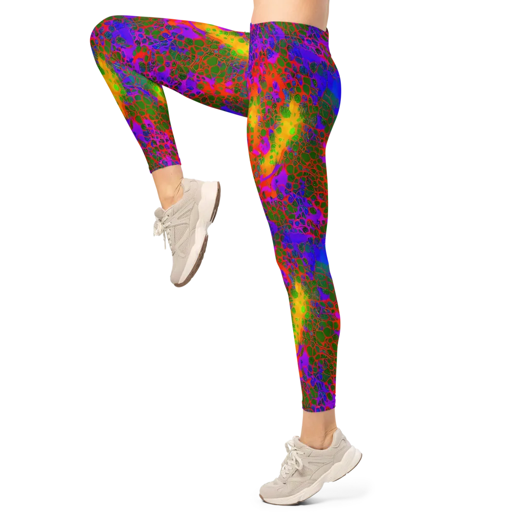 Acid Canopy on Leggings — Left