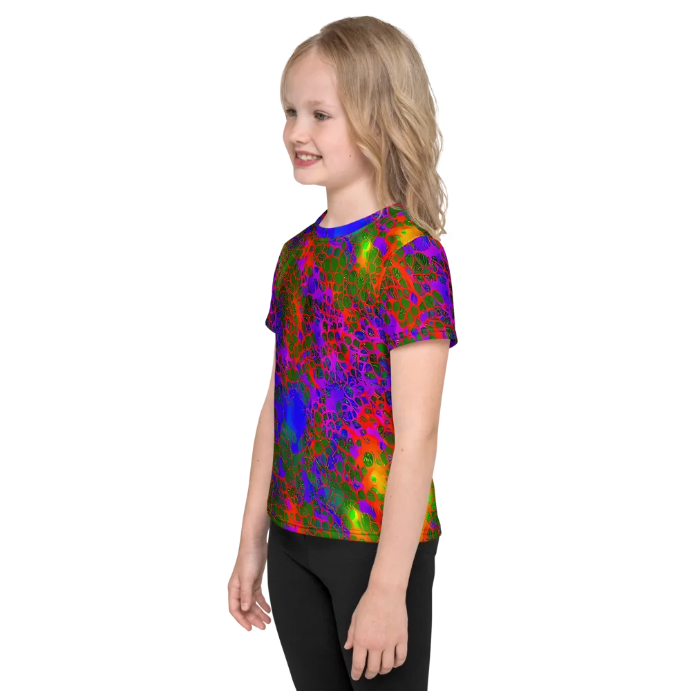 Acid Canopy on Kids Crew Neck T-Shirt — Left