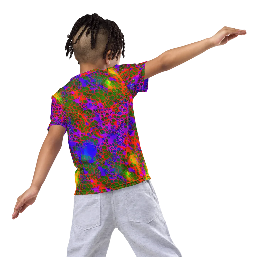 Acid Canopy on Kids Crew Neck T-Shirt — Back