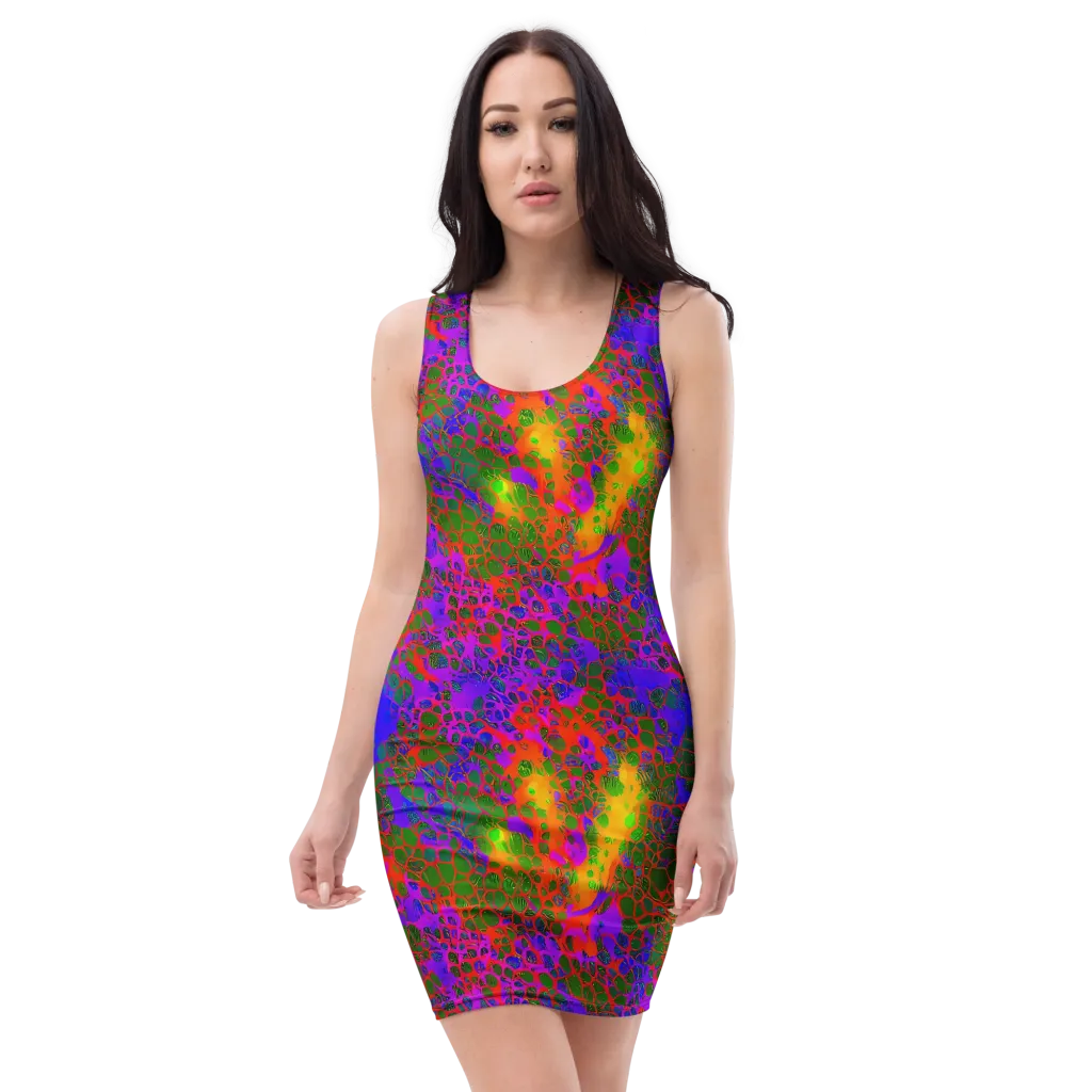 Acid Canopy on Bodycon Dress — Front