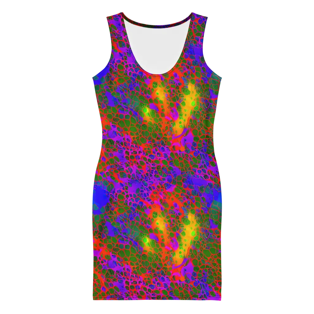 Acid Canopy on Bodycon Dress — Front