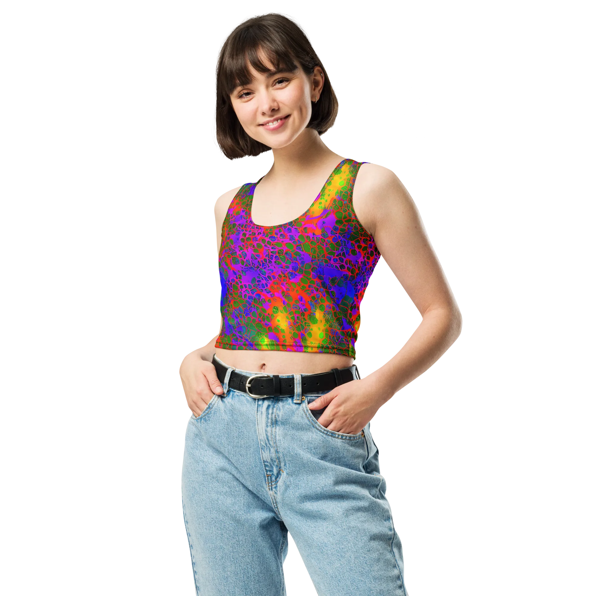 Acid Canopy on Crop Top — Front