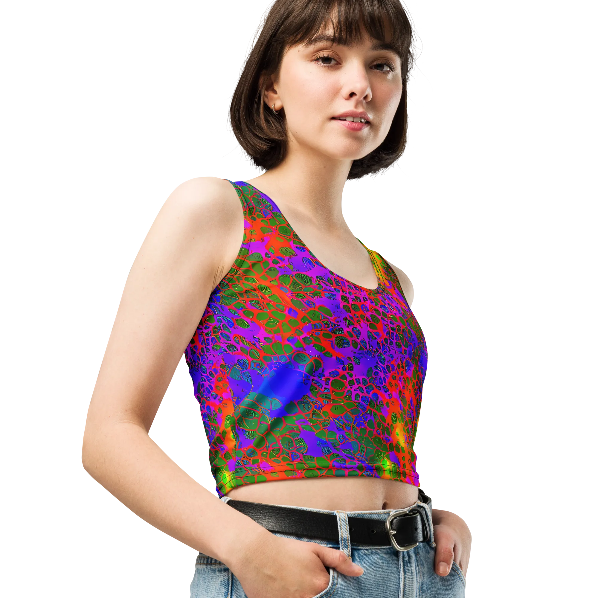 Acid Canopy on Crop Top — Right Front