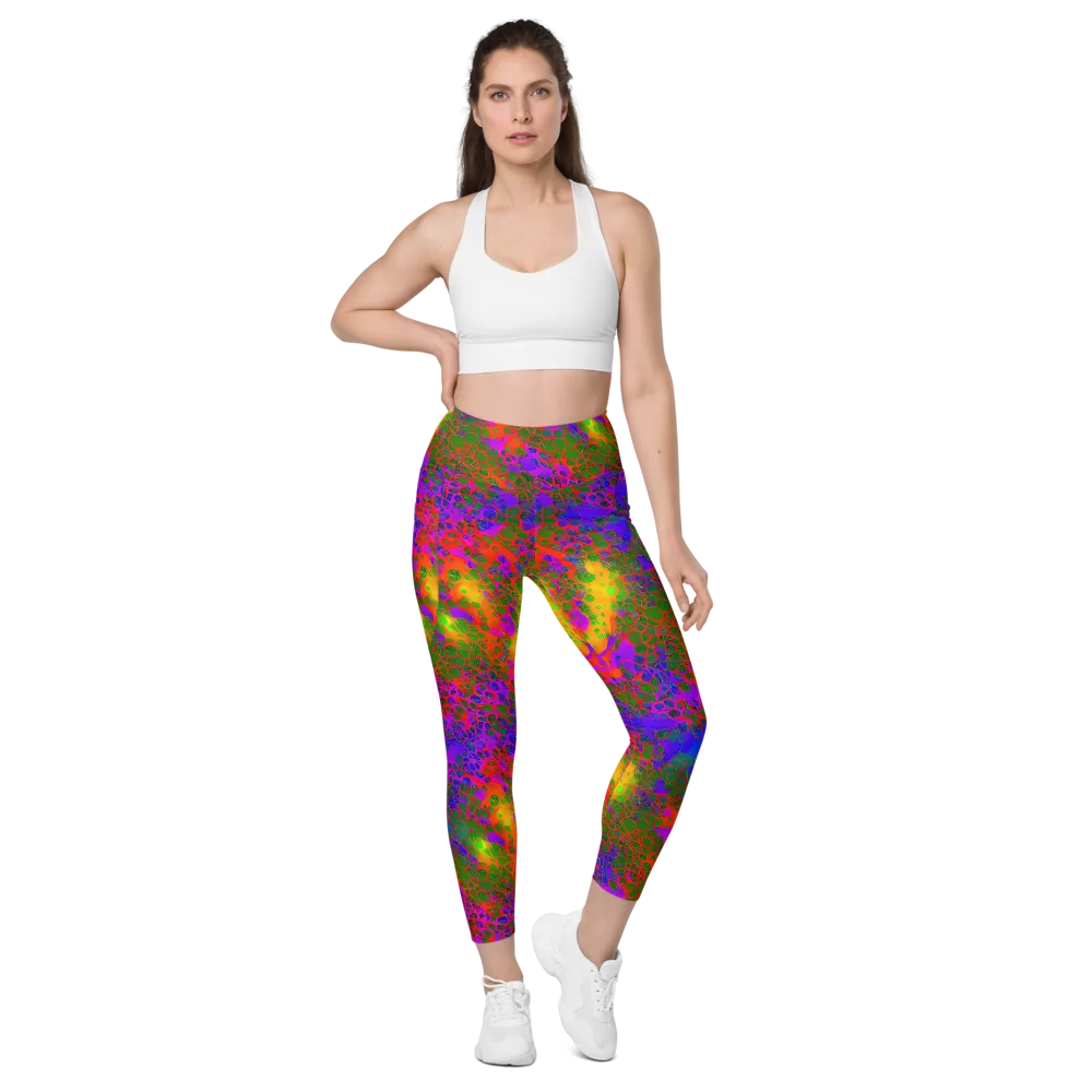 Acid Canopy on Leggings with Pockets — Front