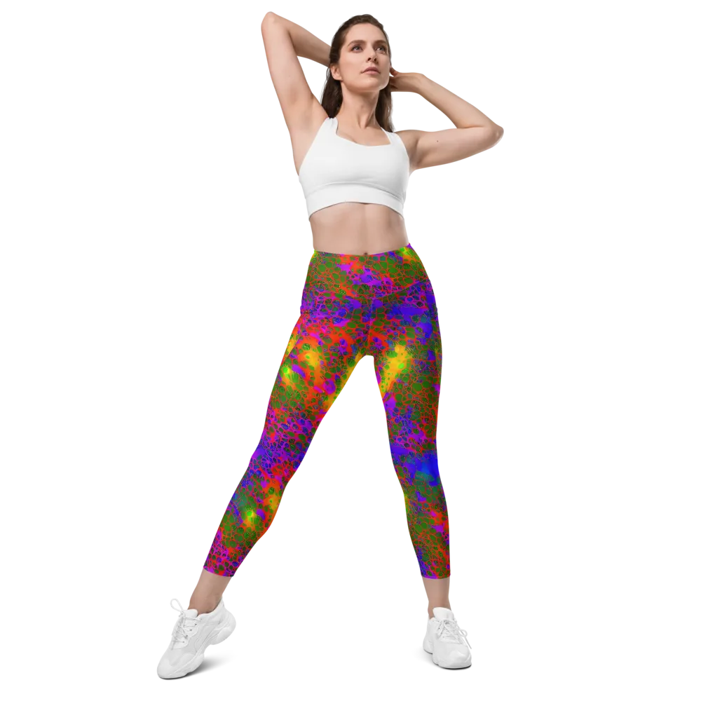 Acid Canopy on Leggings with Pockets — Front
