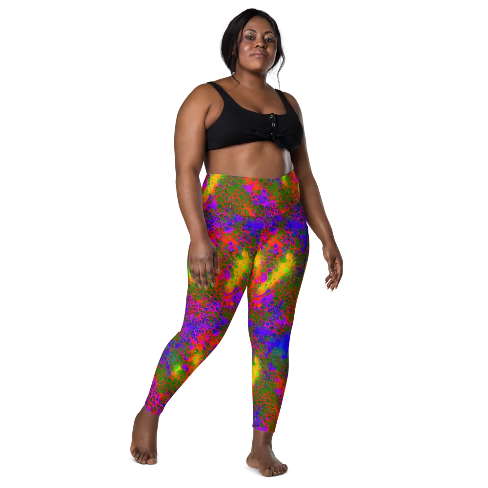 Acid Canopy on Leggings with Pockets — Front