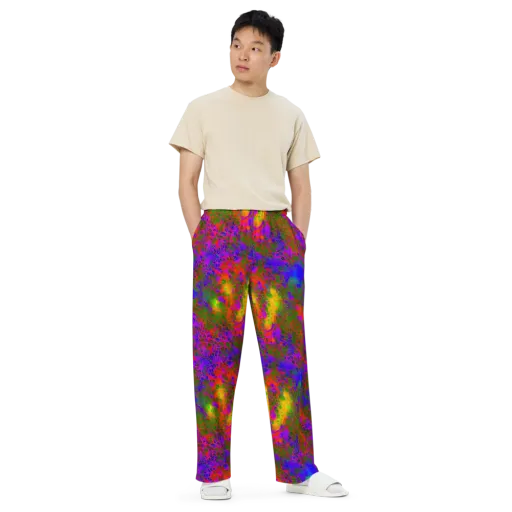 Acid Canopy on a Wide-Leg Pants