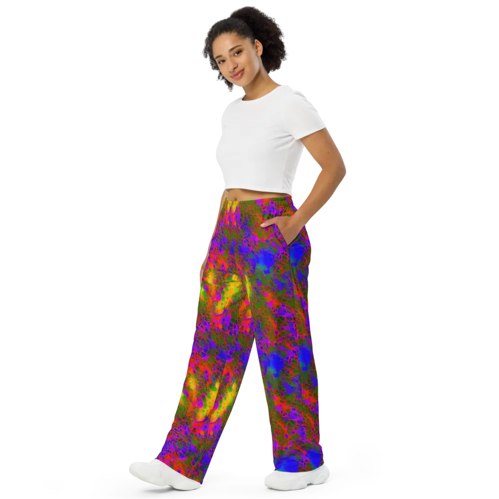 Acid Canopy on Wide-Leg Pants — Left Front