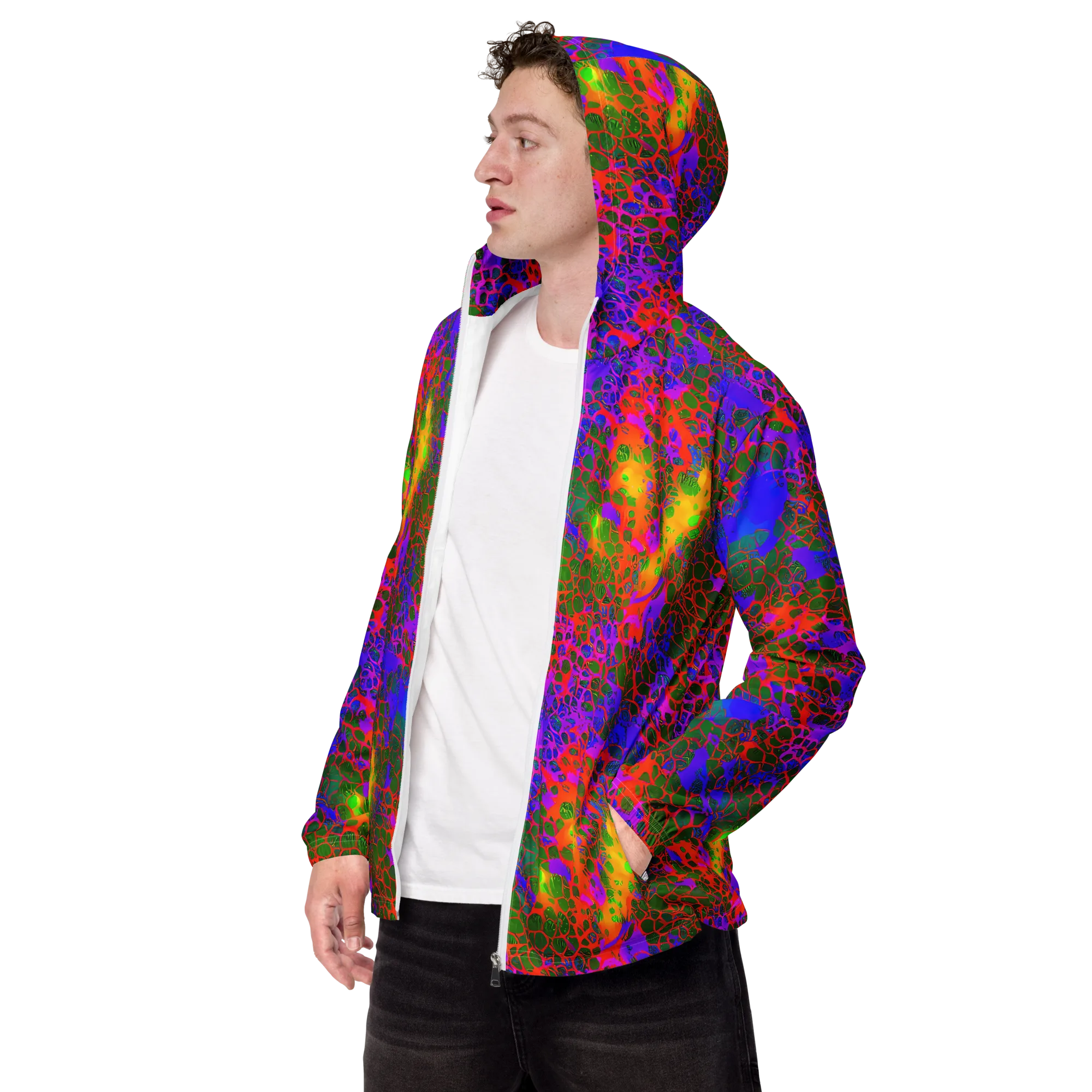 Acid Canopy on Men's Windbreaker — Left Front