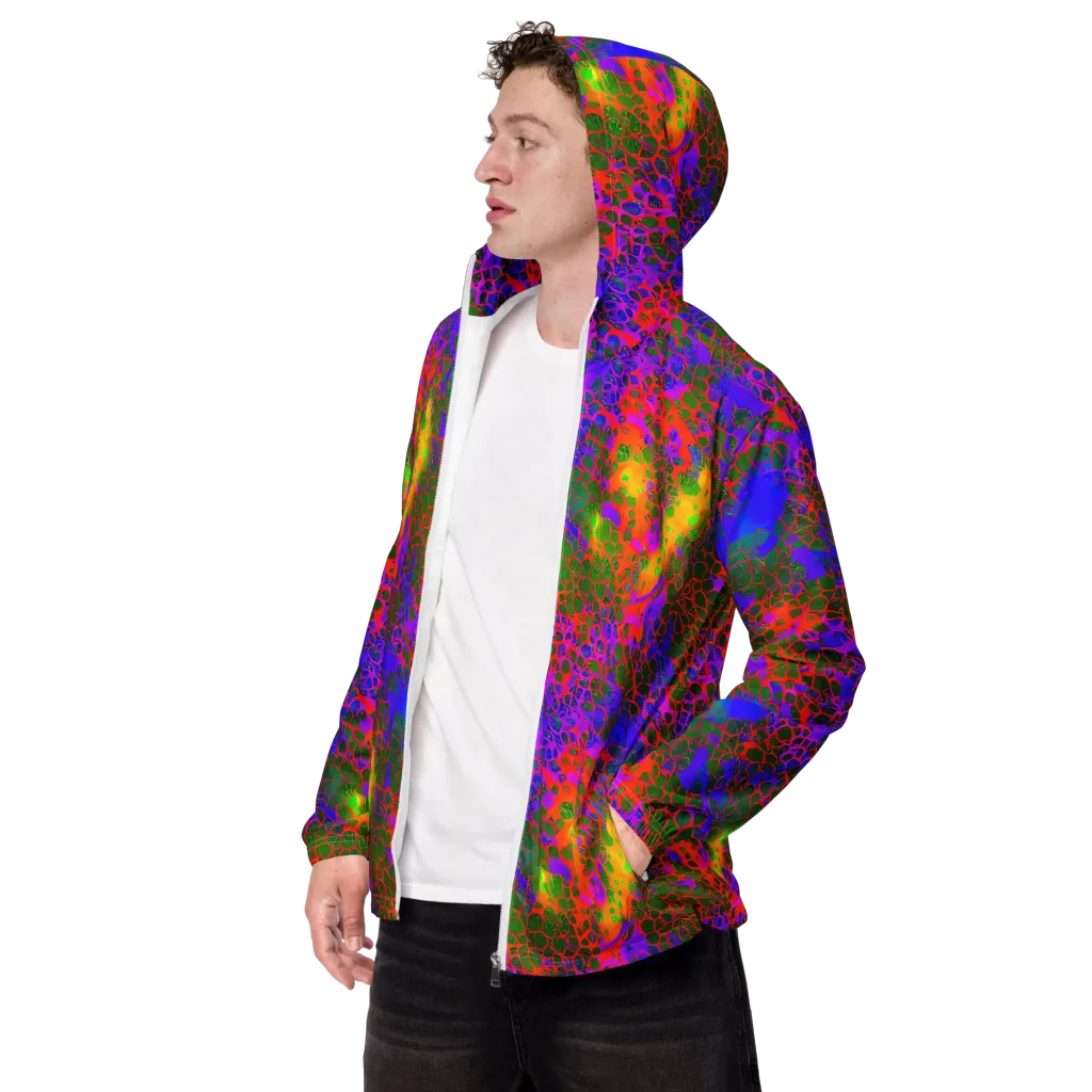 Acid Canopy on Men's Windbreaker — Left Front