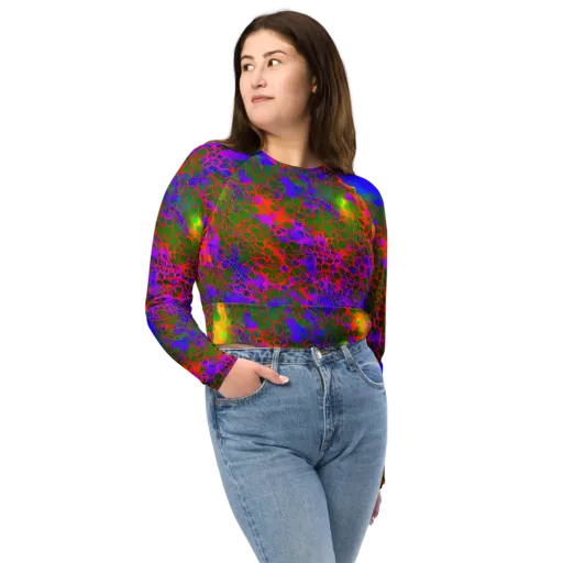 Acid Canopy on a Long Sleeve Crop Top