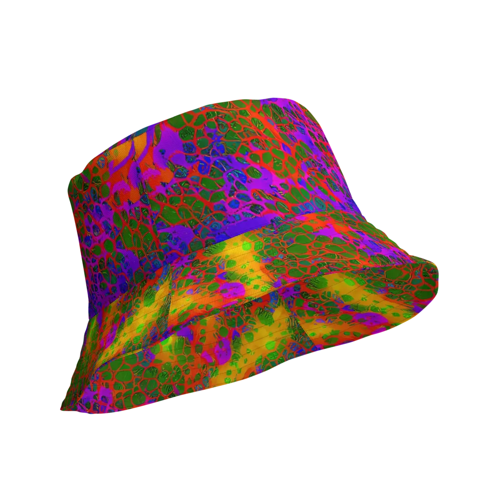 Acid Canopy on Reversible Bucket Hat — Product details Outside