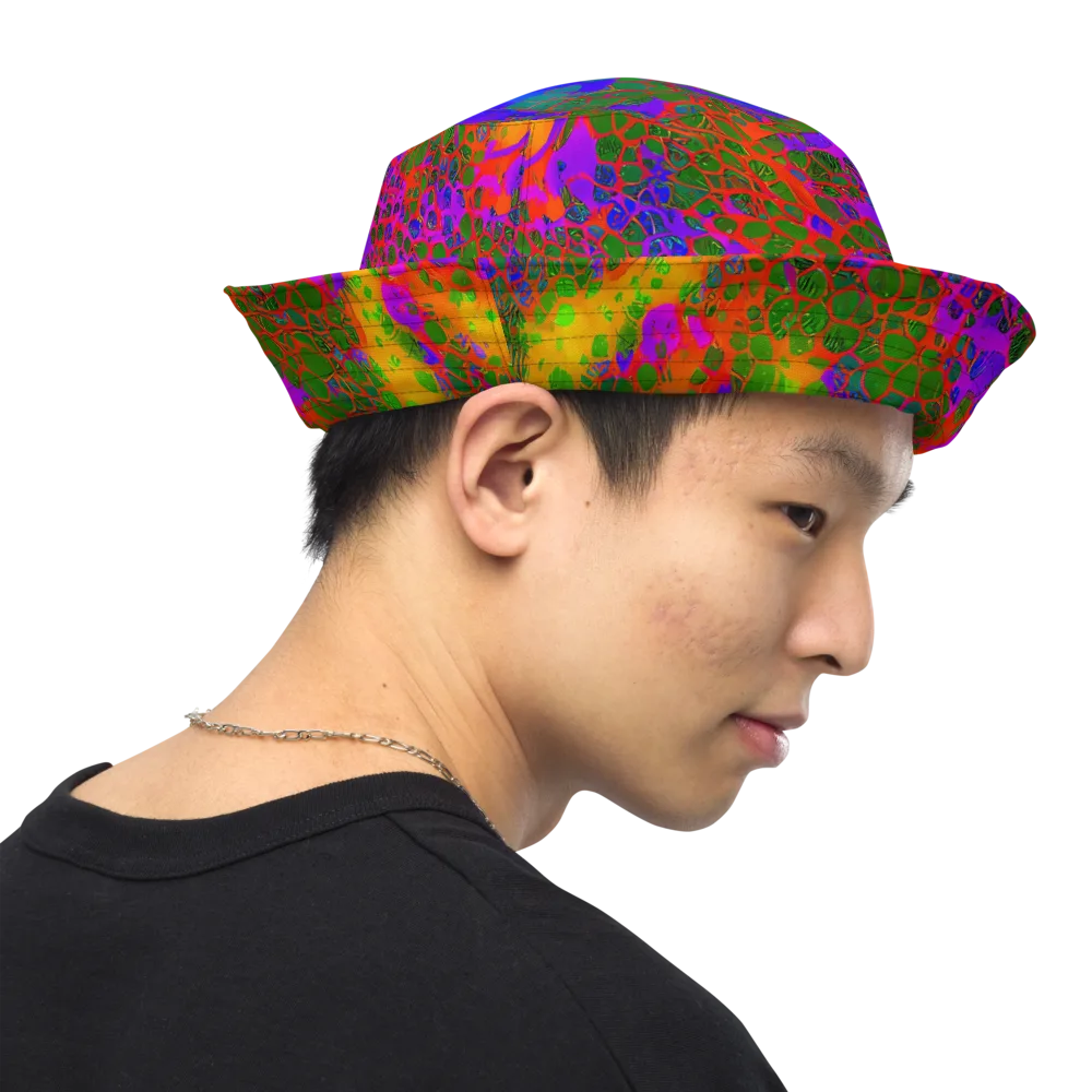 Acid Canopy on Reversible Bucket Hat — Right Outside