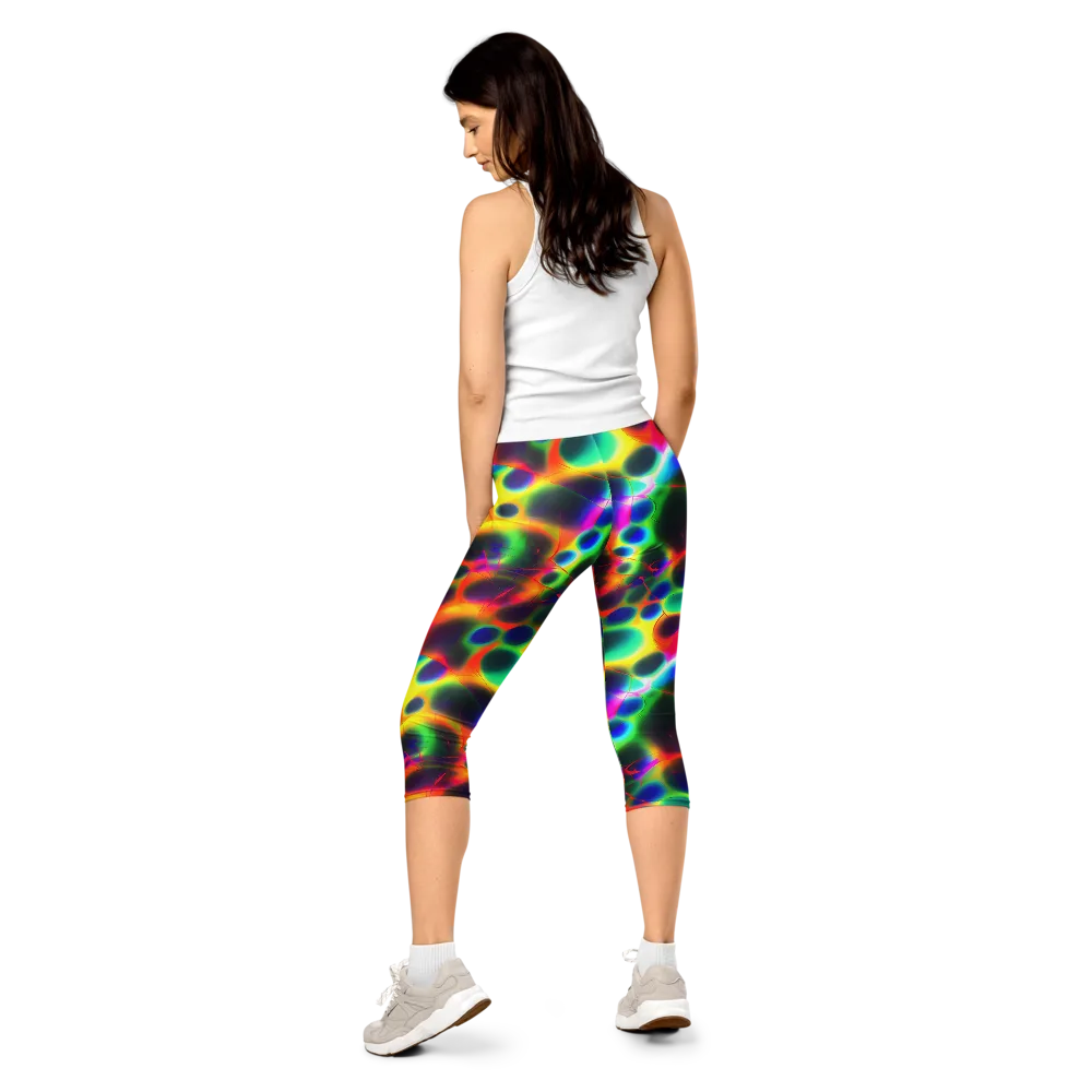 Lucid Voltage on Capri Leggings — Back