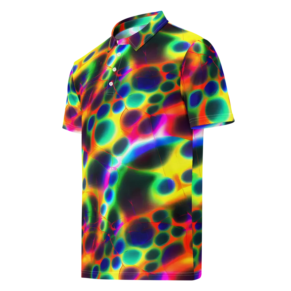 Lucid Voltage on Men's Slim Fit Polo Shirt — Left Front