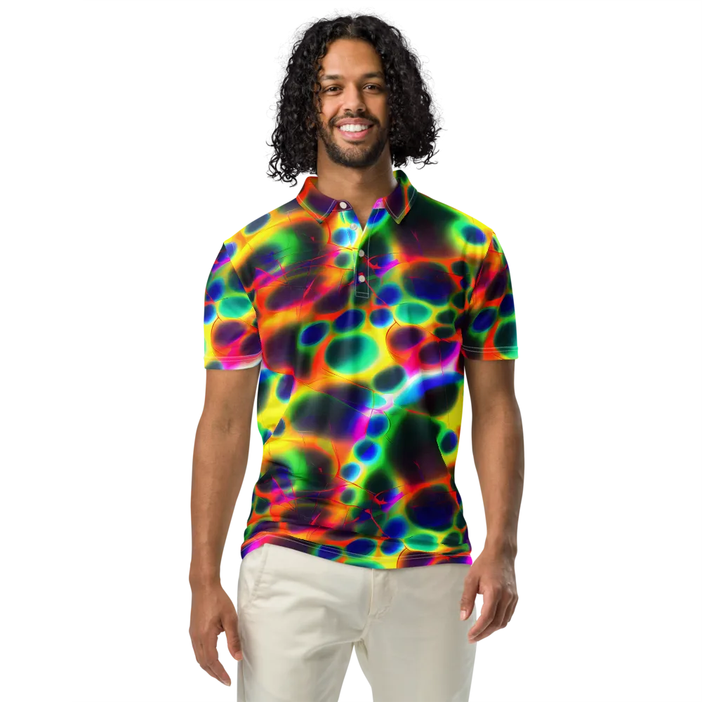 Lucid Voltage on Men's Slim Fit Polo Shirt — Front