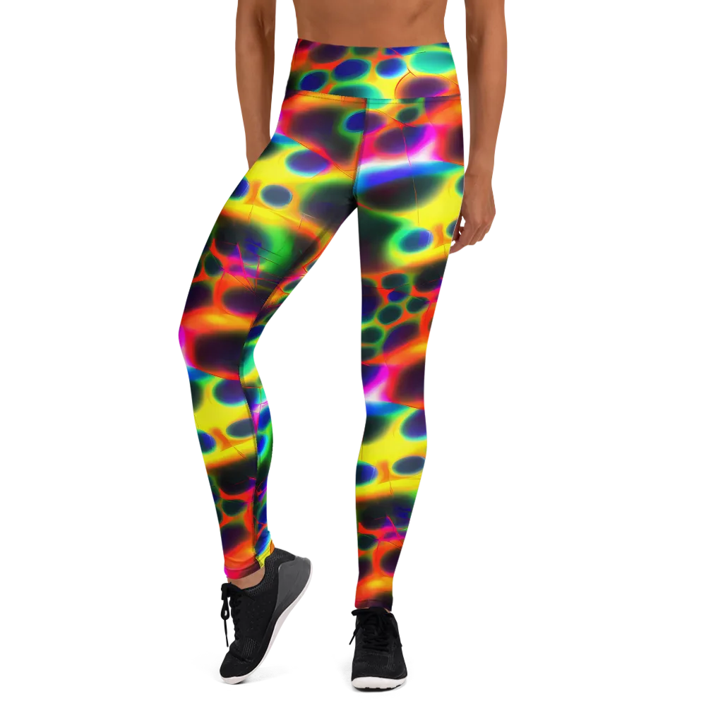 Lucid Voltage on Yoga Leggings — Front