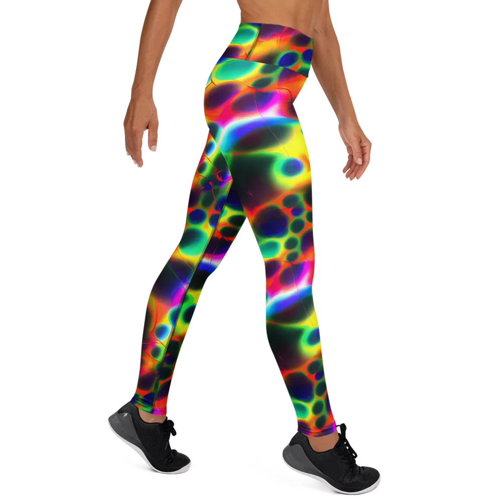 Lucid Voltage on Yoga Leggings — Right