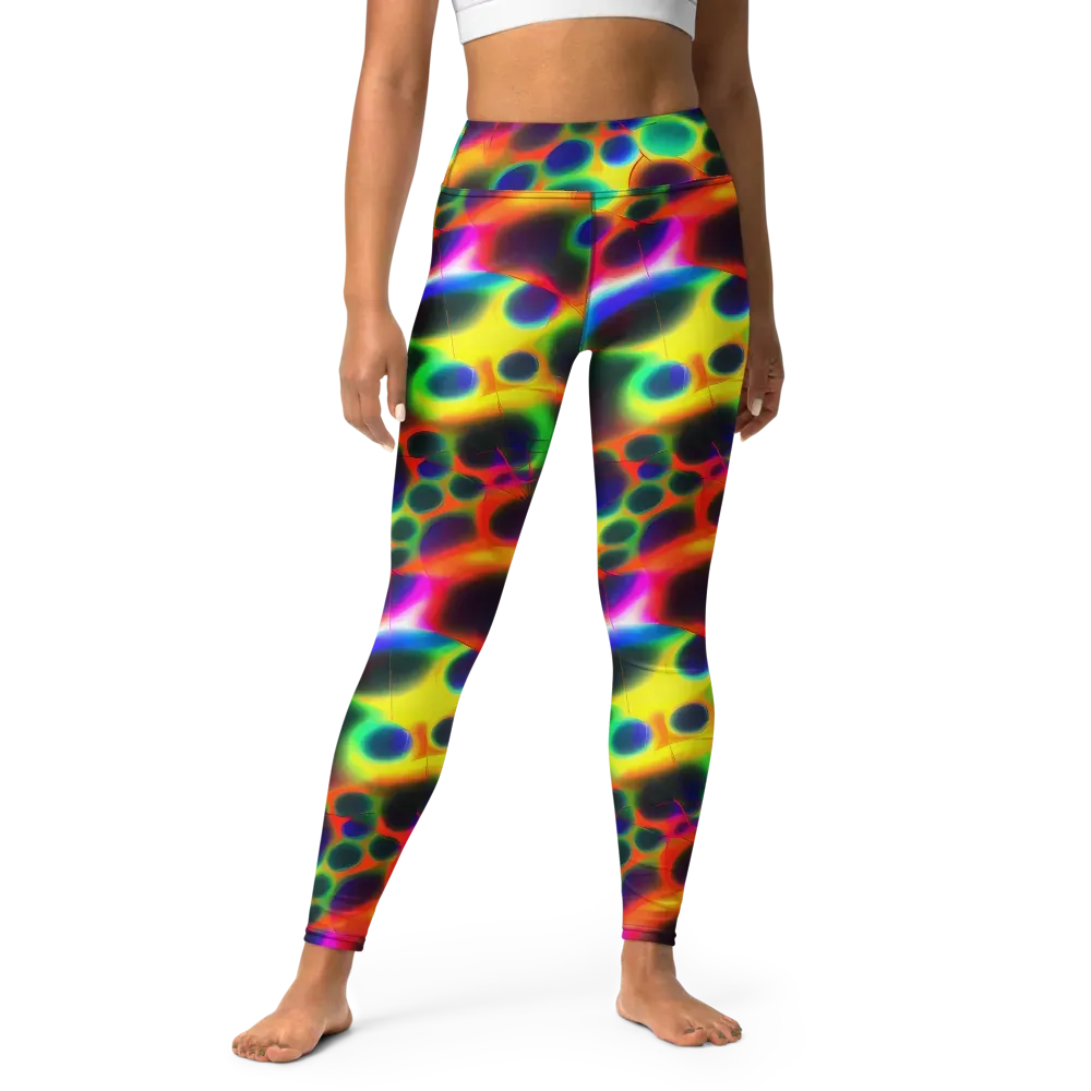Lucid Voltage on Yoga Leggings — Front