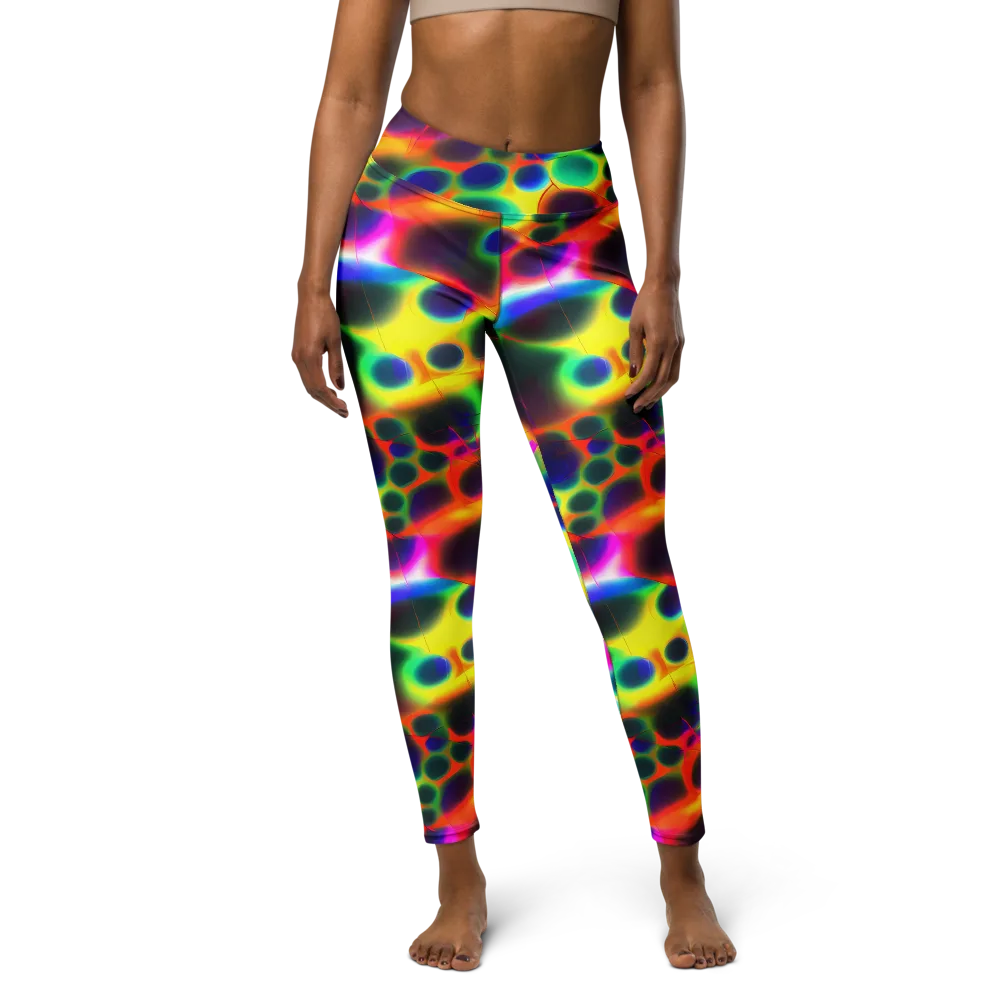 Lucid Voltage on Yoga Leggings — Front