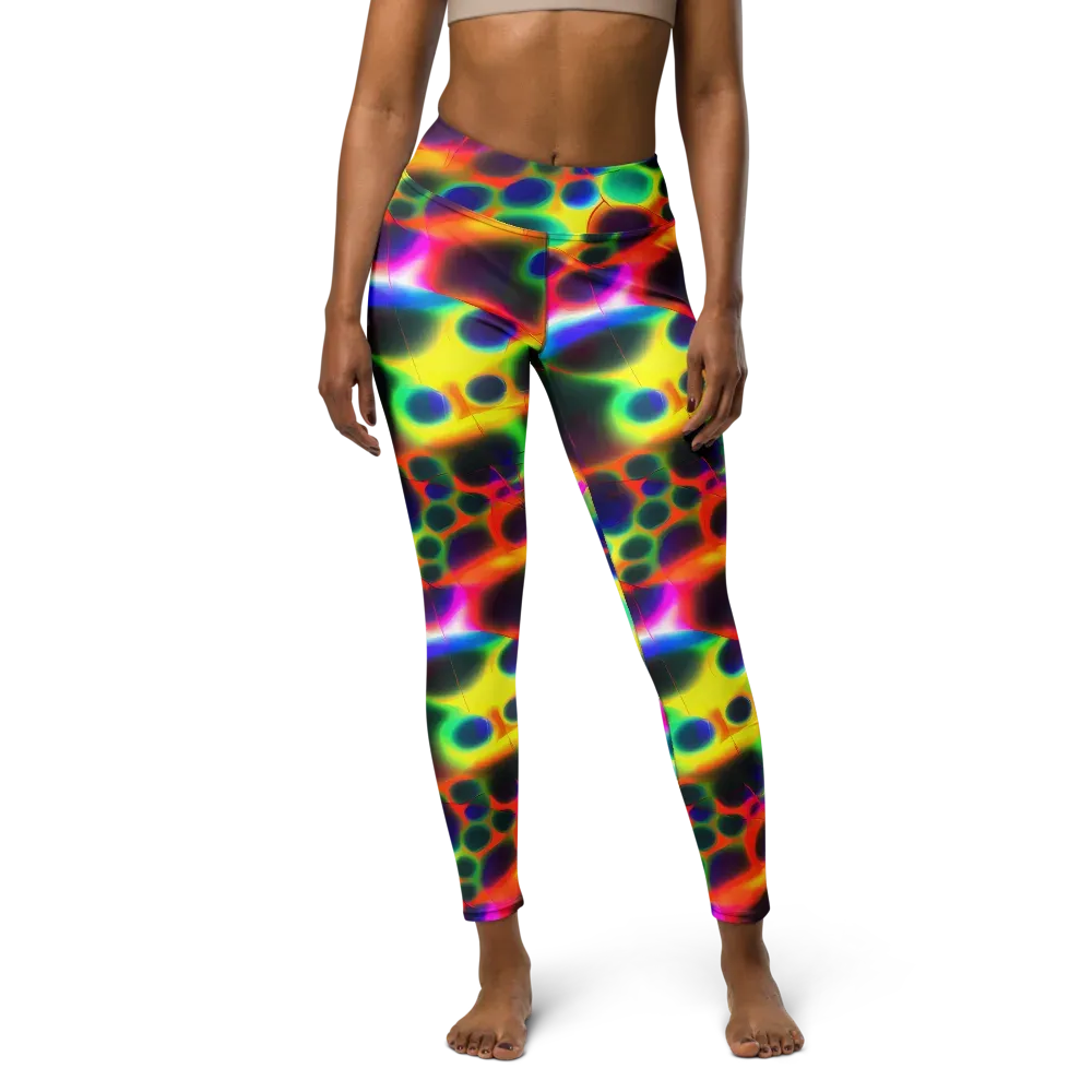 Lucid Voltage on Yoga Leggings — Front