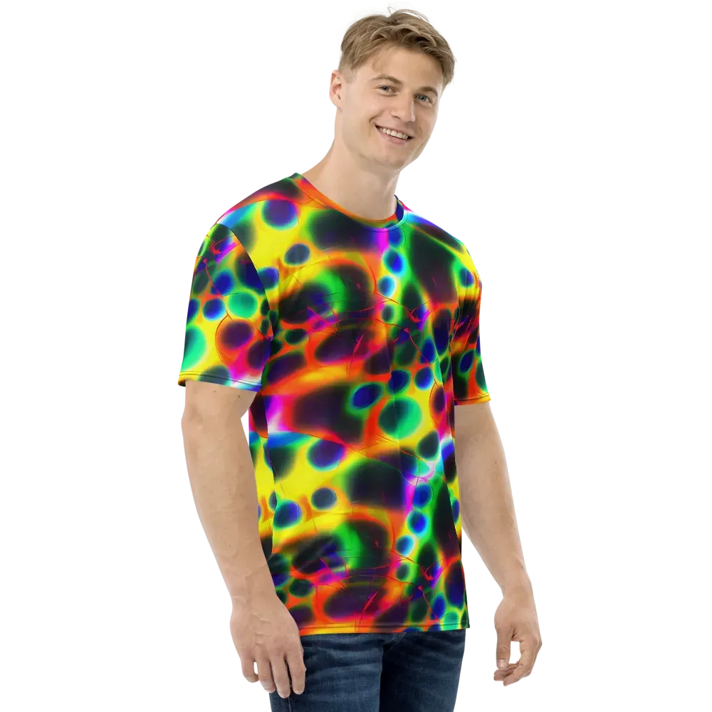 Lucid Voltage on Men's Crew Neck T-Shirt — Right