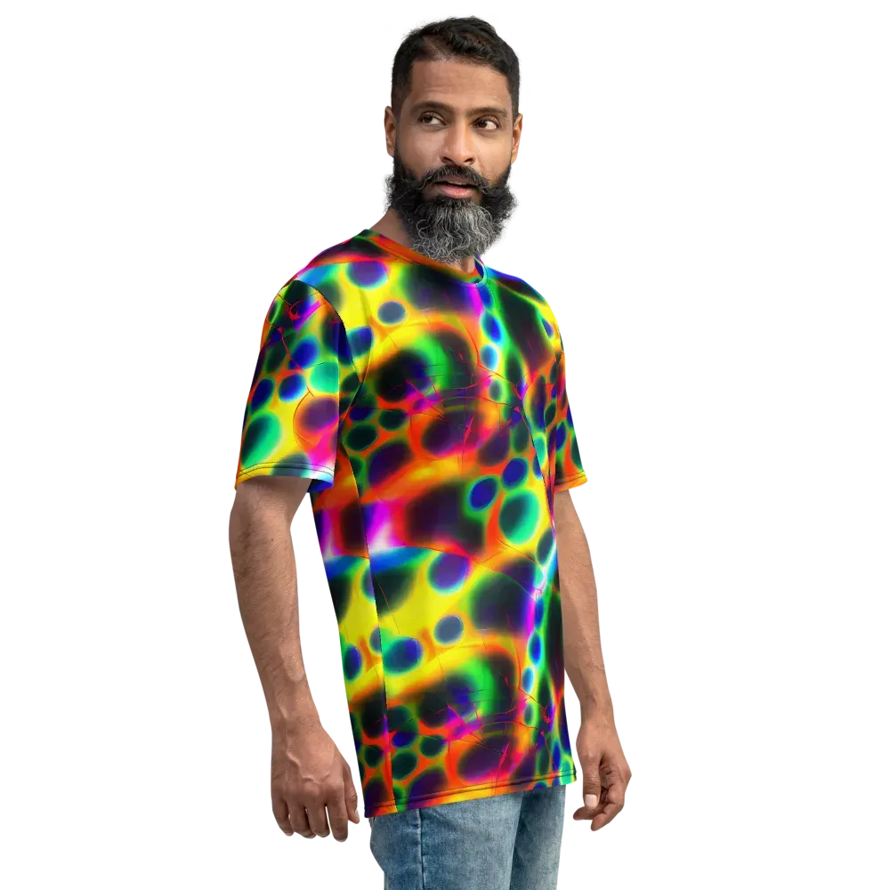Lucid Voltage on Men's Crew Neck T-Shirt — Right