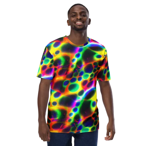 Lucid Voltage on a Men's Crew Neck T-Shirt