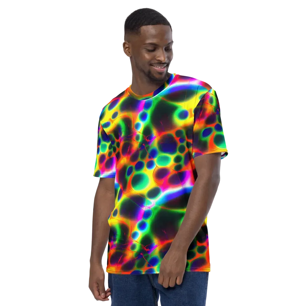 Lucid Voltage on Men's Crew Neck T-Shirt — Left