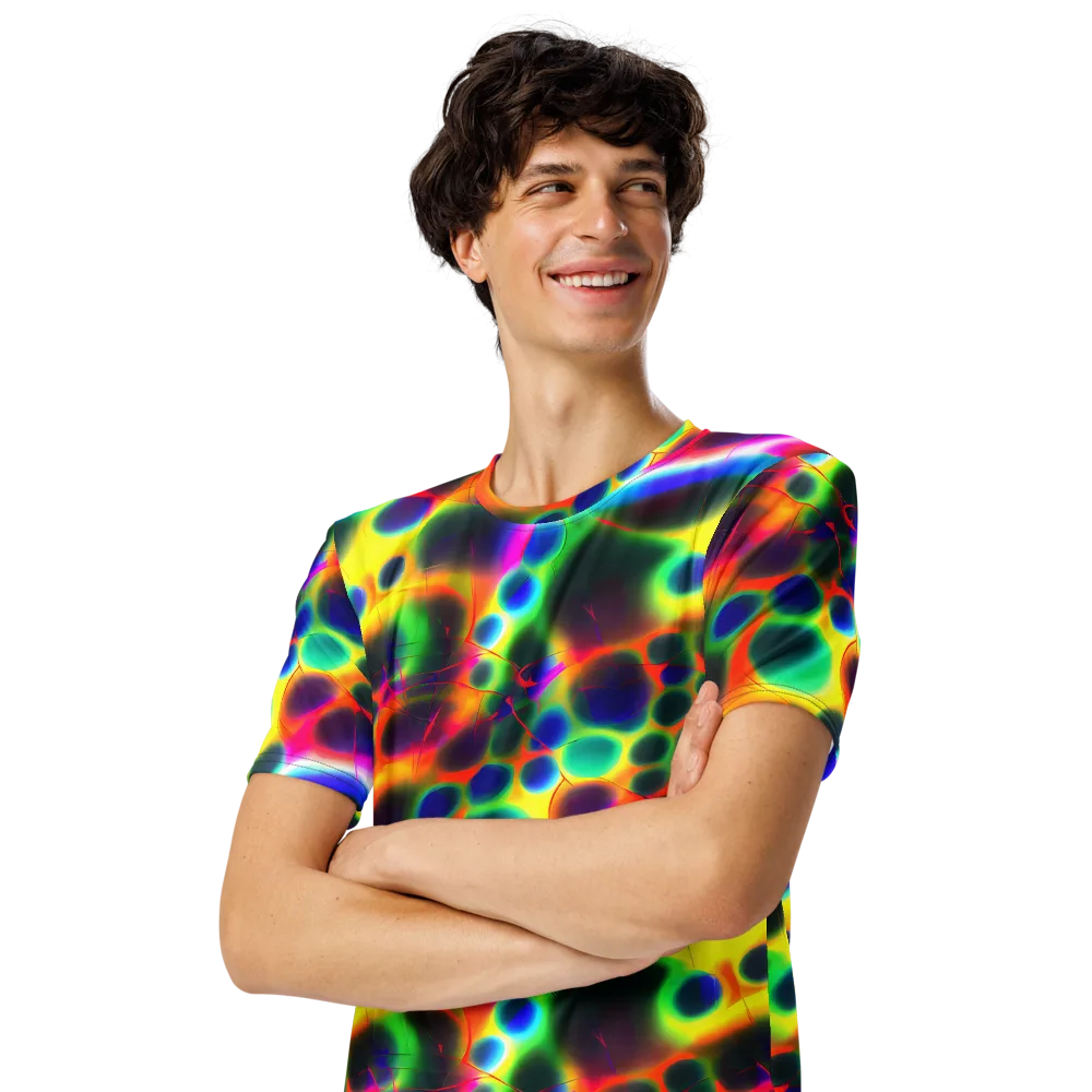 Lucid Voltage on Men's Crew Neck T-Shirt — Left Front