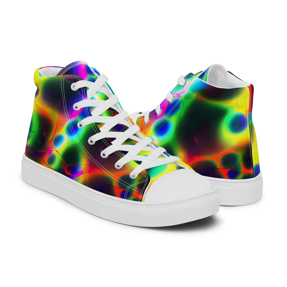 Lucid Voltage on Men's High Top Canvas Shoes — Right