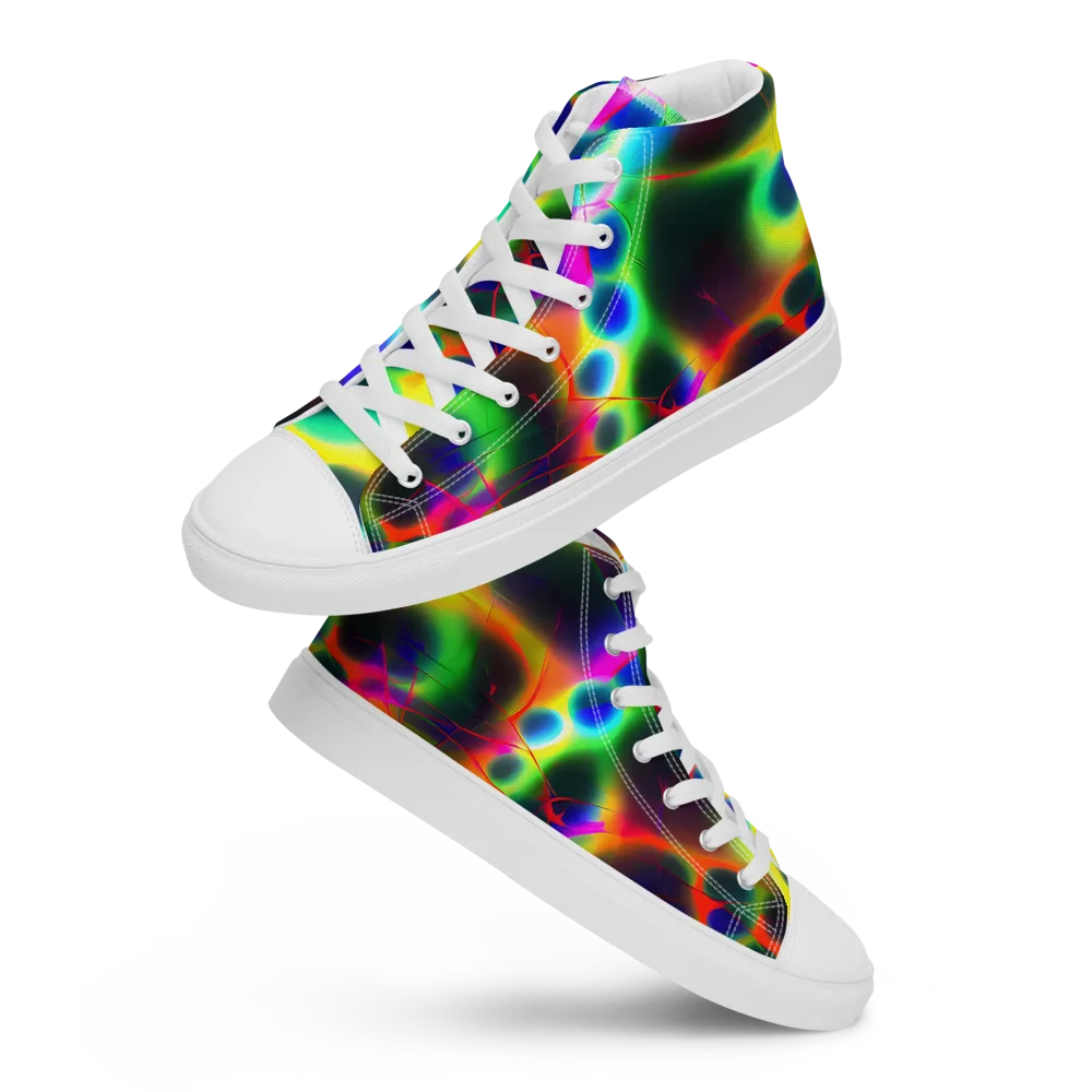 Lucid Voltage on Men's High Top Canvas Shoes — Front