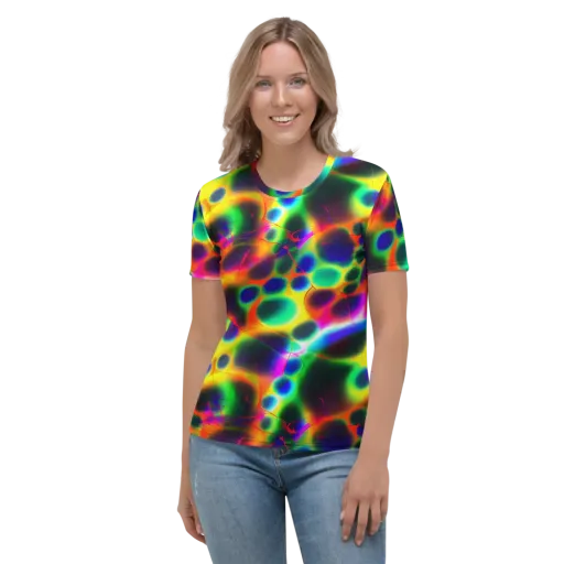 Lucid Voltage on a Women's Crew Neck T-Shirt