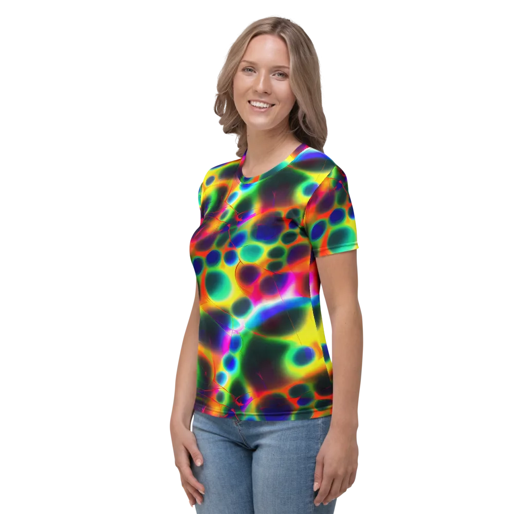Lucid Voltage on Women's Crew Neck T-Shirt — Left