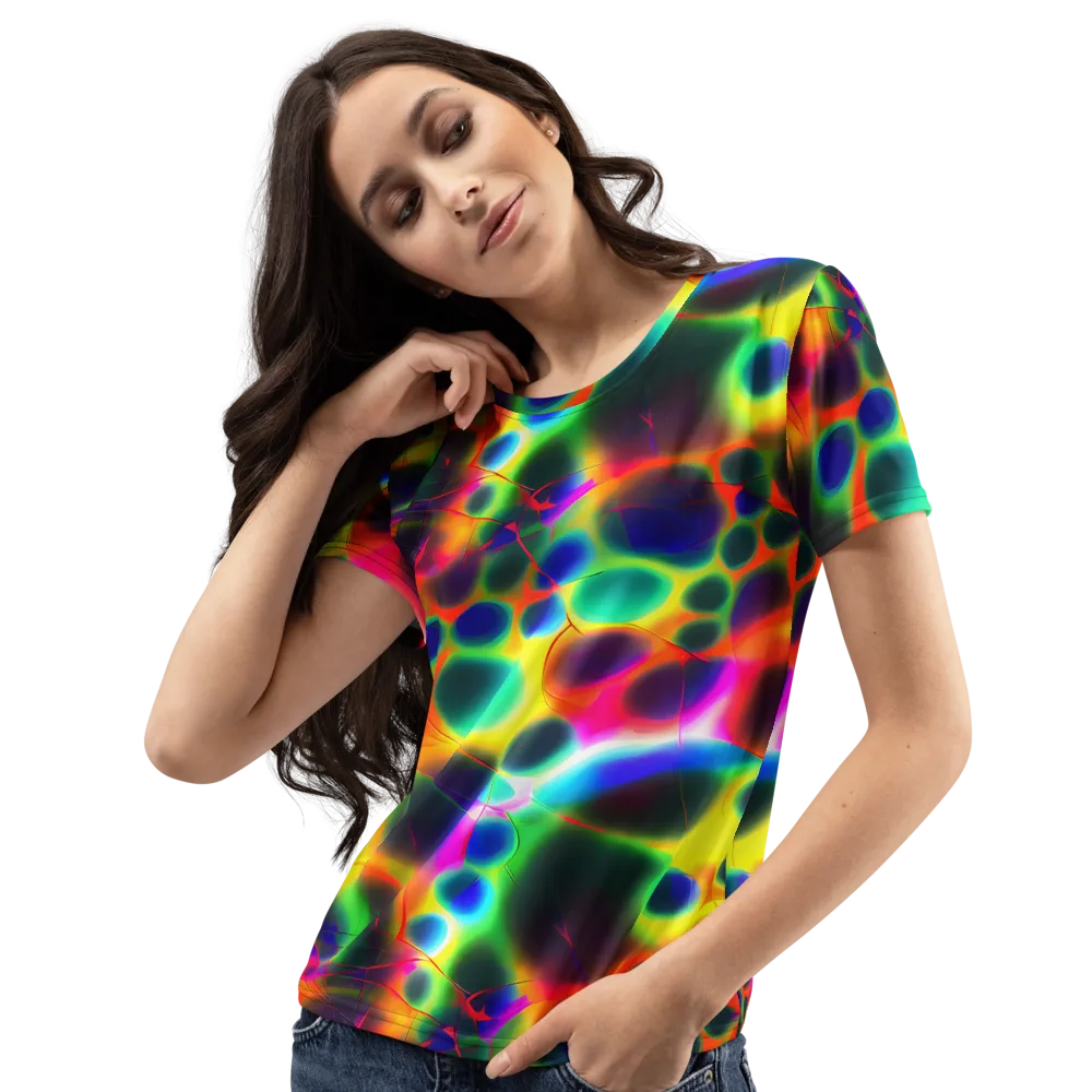 Lucid Voltage on Women's Crew Neck T-Shirt — Left Front
