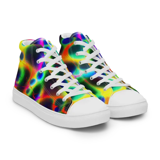 Lucid Voltage on a Women's High Top Canvas Shoes
