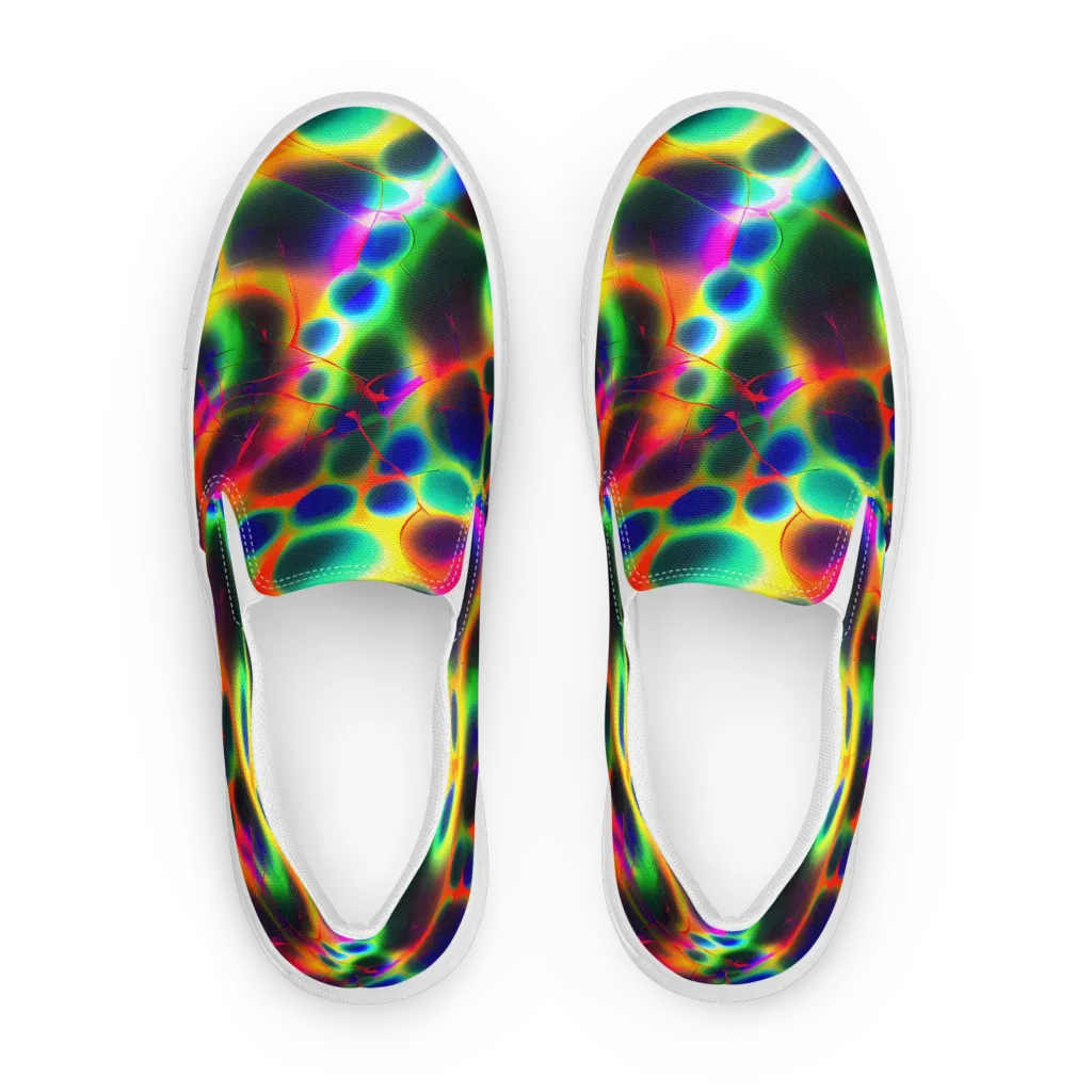 Lucid Voltage on Men's Slip-On Canvas Shoes — Front