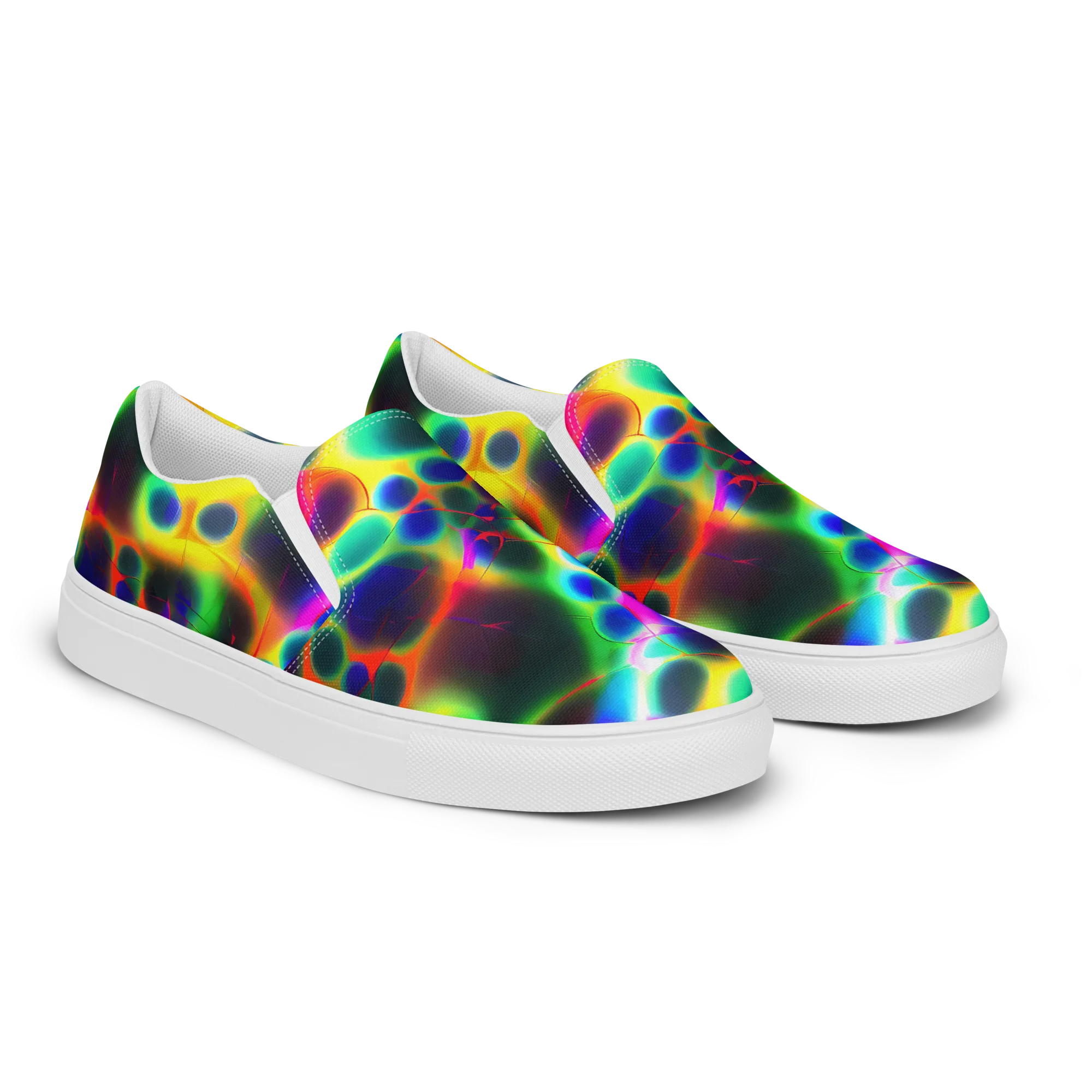 Lucid Voltage on Men's Slip-On Canvas Shoes — Right Front