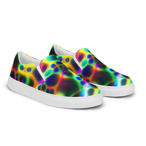 Lucid Voltage on a Men's Slip-On Canvas Shoes