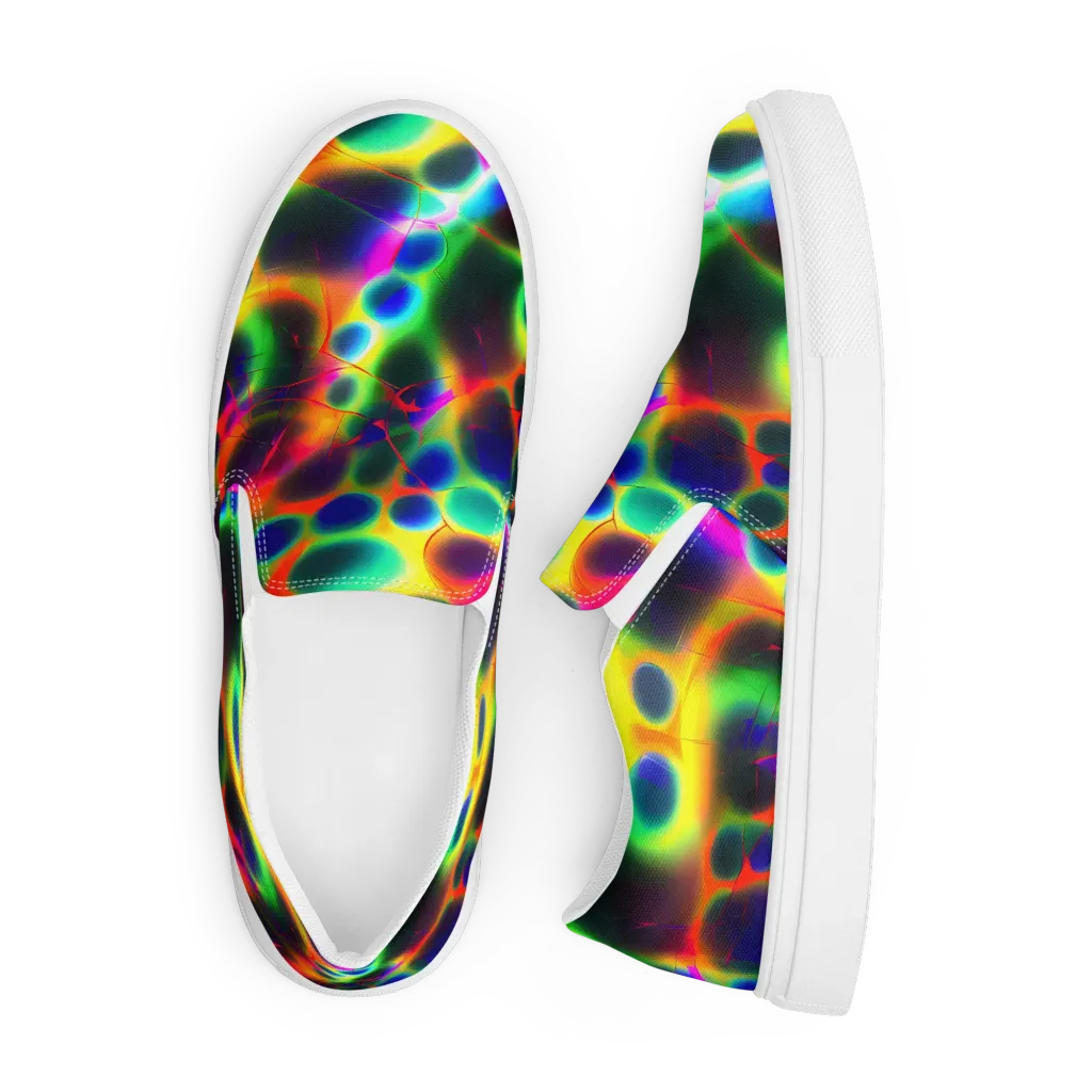 Lucid Voltage on Men's Slip-On Canvas Shoes — Front