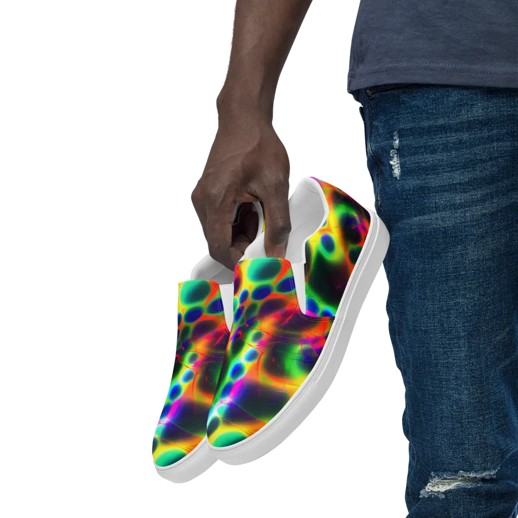 Lucid Voltage on Men's Slip-On Canvas Shoes — Left Front