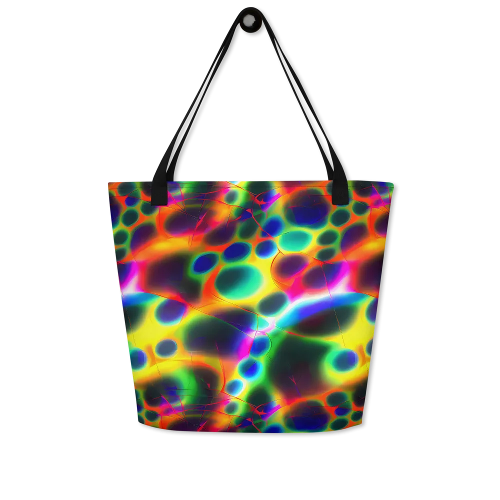 Lucid Voltage on Large Tote Bag W/ Pocket — Front