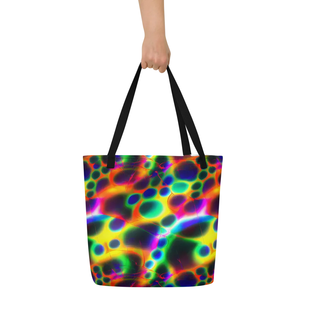 Lucid Voltage on Large Tote Bag W/ Pocket — Front